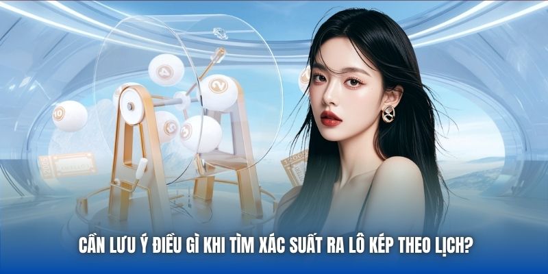 Cần lưu ý điều gì khi tìm xác suất ra lô kép theo lịch?