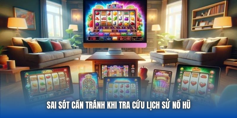 Sai sót cần tránh khi tra cứu lịch sử nổ hũ